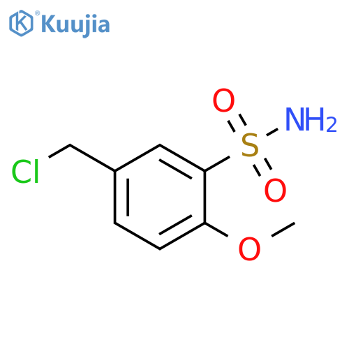 Benzenesulfonamide, 5-(chloromethyl)-2-methoxy- structure