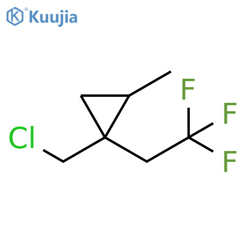 Cyclopropane, 1-(chloromethyl)-2-methyl-1-(2,2,2-trifluoroethyl)- structure