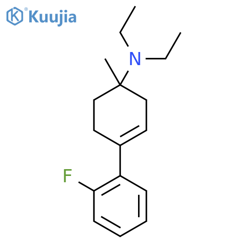 N,N-diethyl-4-(2-fluorophenyl)-1-methylcyclohex-3-en-1-amine structure