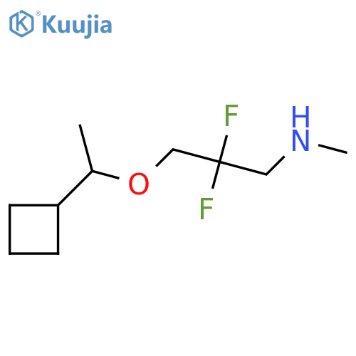 [3-(1-Cyclobutylethoxy)-2,2-difluoropropyl](methyl)amine structure