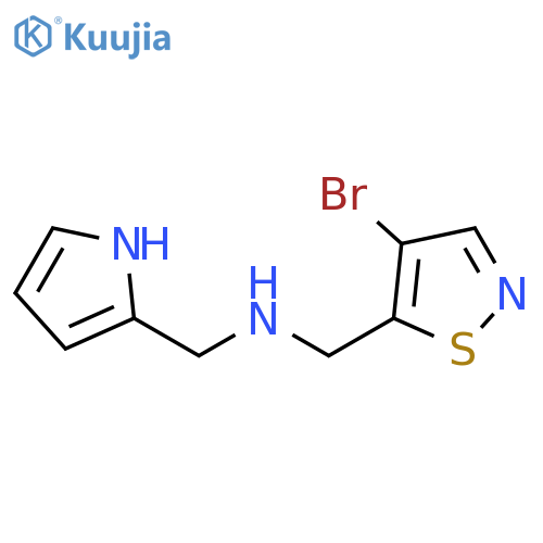 5-Isothiazolemethanamine, 4-bromo-N-(1H-pyrrol-2-ylmethyl)- structure
