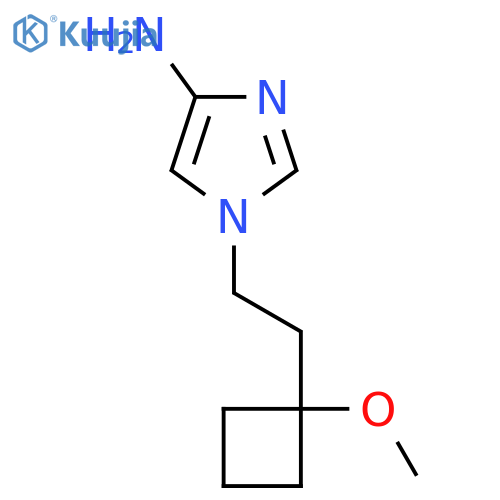 1-[2-(1-methoxycyclobutyl)ethyl]-1H-imidazol-4-amine structure