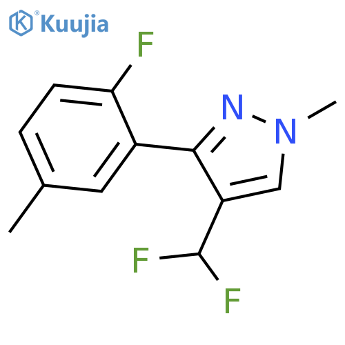 4-(difluoromethyl)-3-(2-fluoro-5-methylphenyl)-1-methyl-1H-pyrazole structure