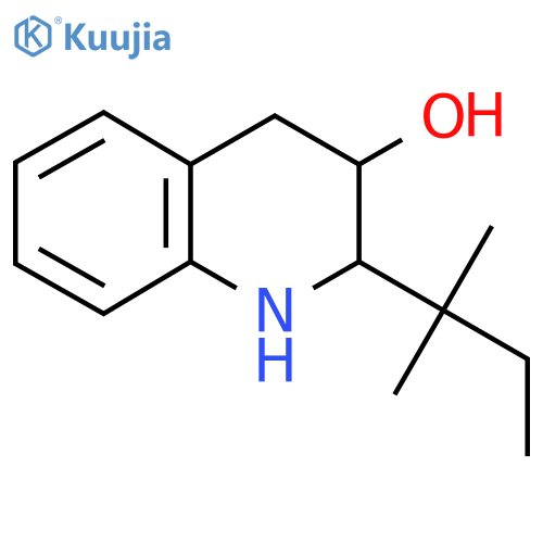 2-(2-Methylbutan-2-yl)-1,2,3,4-tetrahydroquinolin-3-ol structure