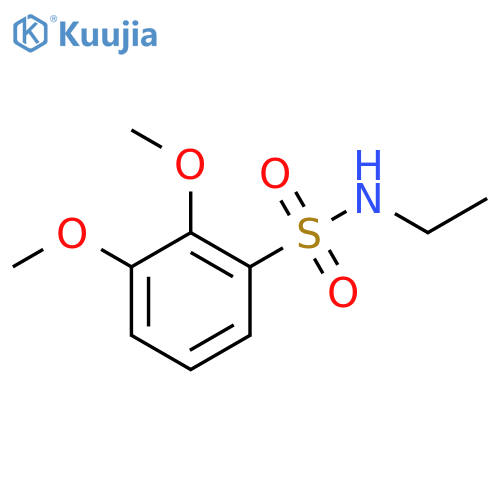 N-ethyl-2,3-dimethoxybenzene-1-sulfonamide structure