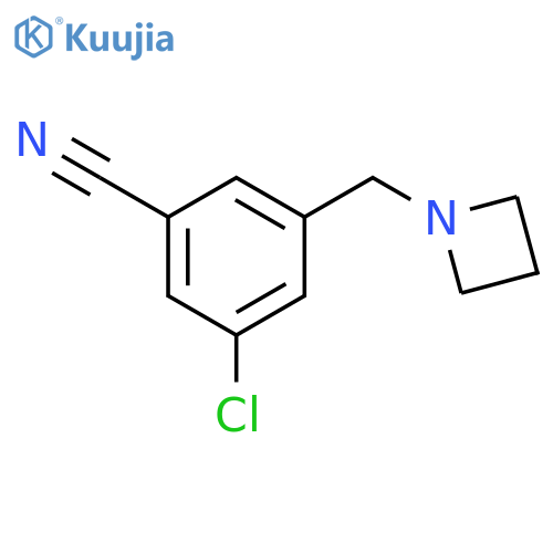 Benzonitrile, 3-(1-azetidinylmethyl)-5-chloro- structure