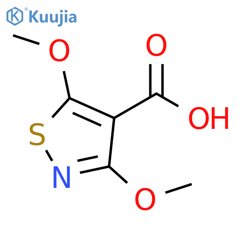 dimethoxy-1,2-thiazole-4-carboxylic acid structure