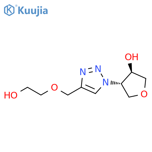 3-Furanol, tetrahydro-4-[4-[(2-hydroxyethoxy)methyl]-1H-1,2,3-triazol-1-yl]-, (3R,4S)-rel- structure