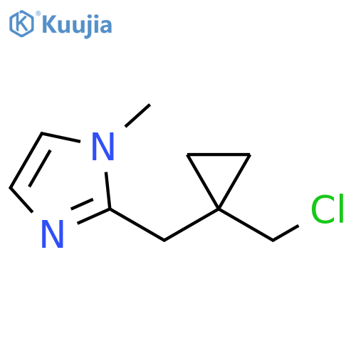 1H-Imidazole, 2-[[1-(chloromethyl)cyclopropyl]methyl]-1-methyl- structure