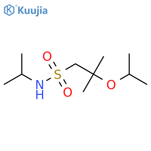 2-methyl-N-(propan-2-yl)-2-(propan-2-yloxy)propane-1-sulfonamide structure