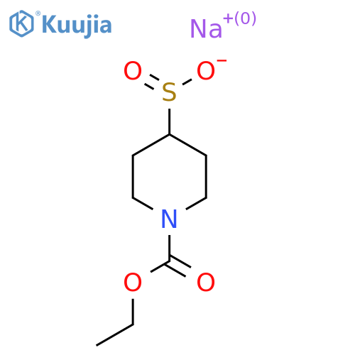 Sodium 1-(ethoxycarbonyl)piperidine-4-sulfinate structure