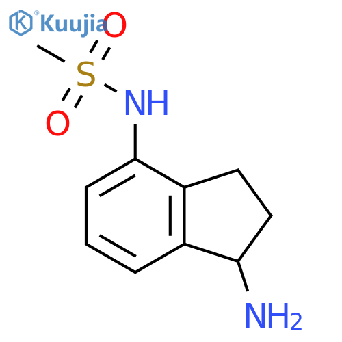N-(1-amino-2,3-dihydro-1H-inden-4-yl)methanesulfonamide structure