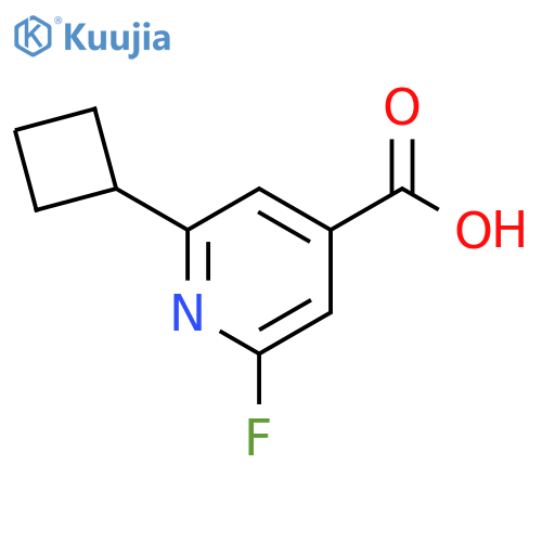 4-Pyridinecarboxylic acid, 2-cyclobutyl-6-fluoro- structure