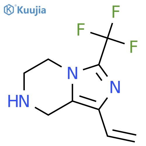 1-ethenyl-3-(trifluoromethyl)-5H,6H,7H,8H-imidazo1,5-apyrazine structure