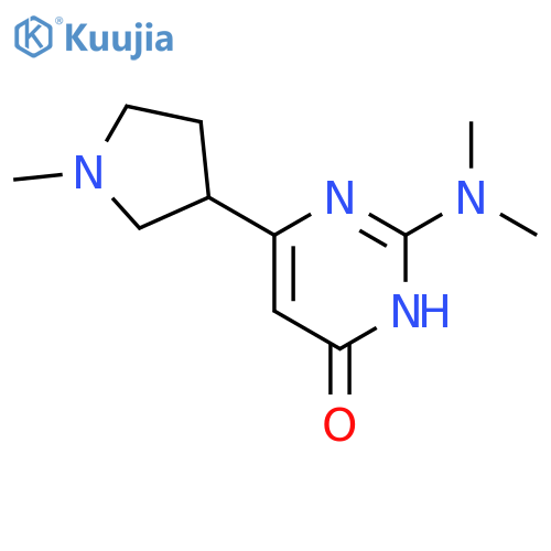 4(3H)-Pyrimidinone, 2-(dimethylamino)-6-(1-methyl-3-pyrrolidinyl)- structure
