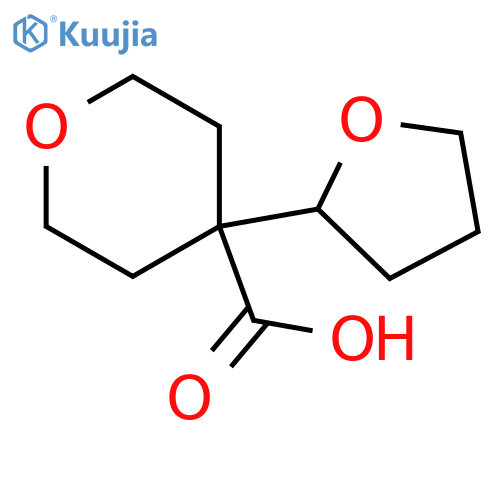 4-(oxolan-2-yl)oxane-4-carboxylic acid structure