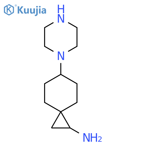 6-(piperazin-1-yl)spiro2.5octan-1-amine structure