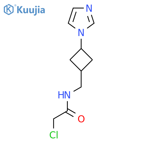 2-chloro-N-{3-(1H-imidazol-1-yl)cyclobutylmethyl}acetamide structure