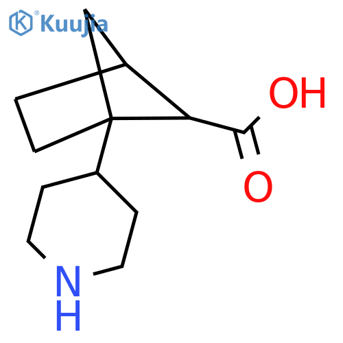 1-Piperidin-4-ylbicyclo[2.1.1]hexane-5-carboxylic acid structure