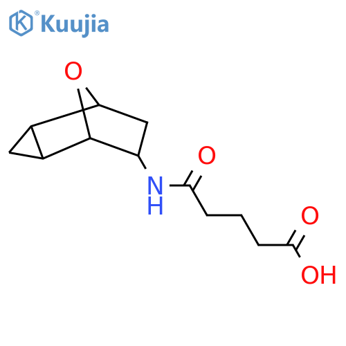4-({8-Oxatricyclo[3.2.1.0,2,4]octan-6-yl}carbamoyl)butanoic acid structure