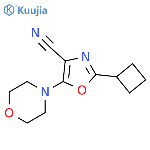 4-Oxazolecarbonitrile, 2-cyclobutyl-5-(4-morpholinyl)- structure