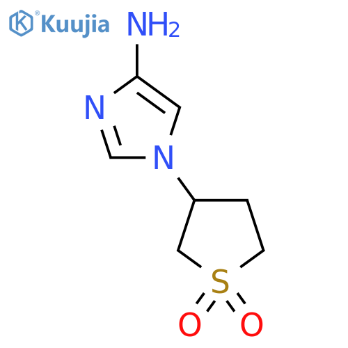 3-(4-amino-1H-imidazol-1-yl)-1lambda6-thiolane-1,1-dione structure