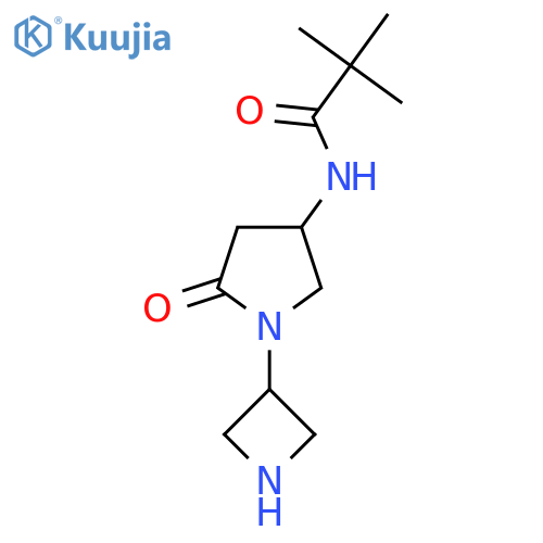 N-1-(azetidin-3-yl)-5-oxopyrrolidin-3-yl-2,2-dimethylpropanamide structure