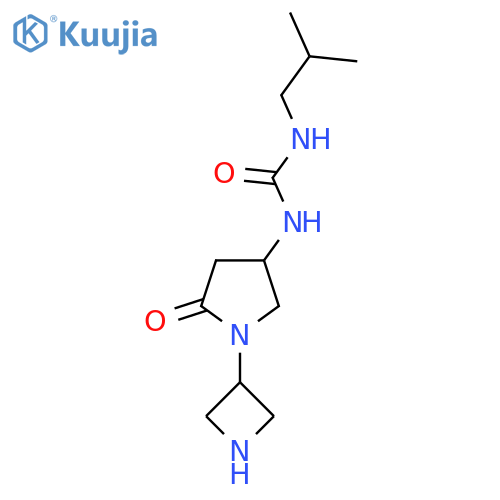 1-[1-(Azetidin-3-yl)-5-oxopyrrolidin-3-yl]-3-(2-methylpropyl)urea structure
