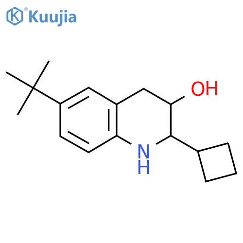 6-Tert-butyl-2-cyclobutyl-1,2,3,4-tetrahydroquinolin-3-ol structure