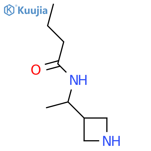 N-1-(azetidin-3-yl)ethylbutanamide structure