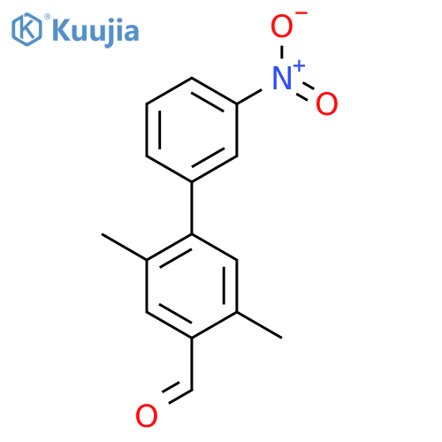 2,5-Dimethyl-4-(3-nitrophenyl)benzaldehyde structure