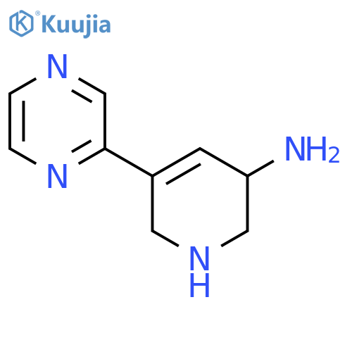 5-(Pyrazin-2-yl)-1,2,3,6-tetrahydropyridin-3-amine structure