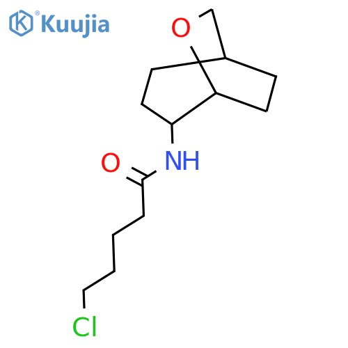 5-chloro-N-{6-oxabicyclo[3.2.2]nonan-4-yl}pentanamide structure