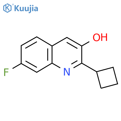 2-Cyclobutyl-7-fluoroquinolin-3-ol structure