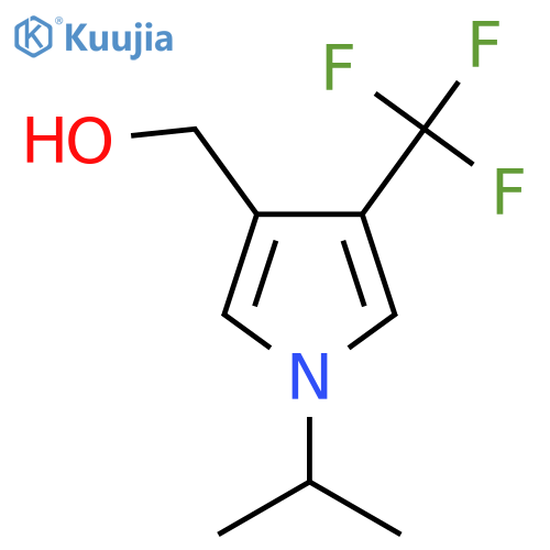 [1-Propan-2-yl-4-(trifluoromethyl)pyrrol-3-yl]methanol structure