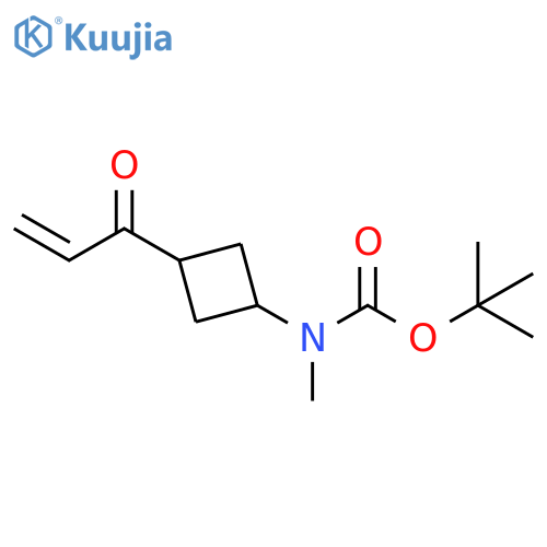 Carbamic acid, N-methyl-N-[3-(1-oxo-2-propen-1-yl)cyclobutyl]-, 1,1-dimethylethyl ester structure