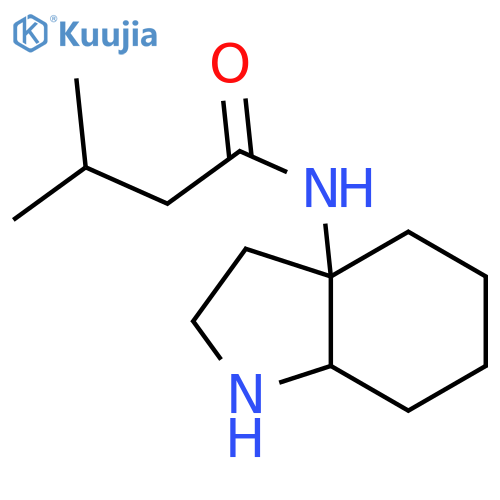 Butanamide, 3-methyl-N-(octahydro-3aH-indol-3a-yl)- structure
