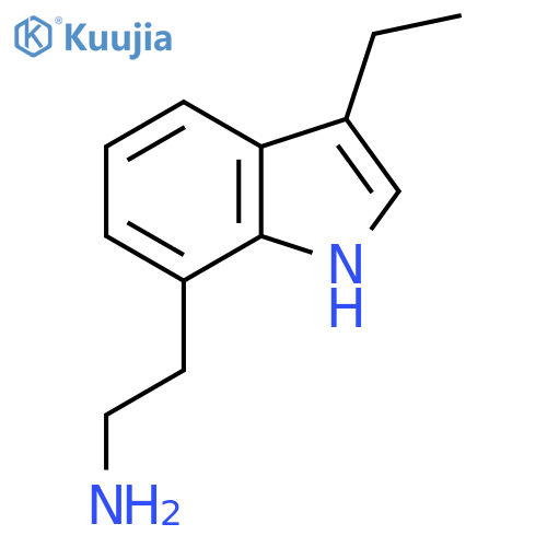 1H-Indole-7-ethanamine, 3-ethyl- structure