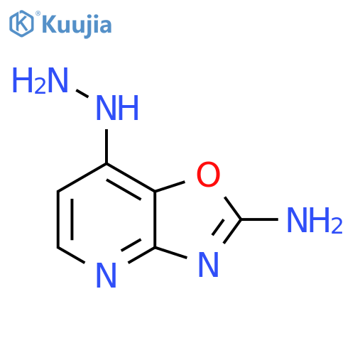 Oxazolo[4,5-b]pyridin-2-amine, 7-hydrazinyl- structure