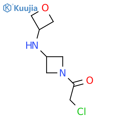 2-Chloro-1-{3-[(oxetan-3-yl)amino]azetidin-1-yl}ethan-1-one structure