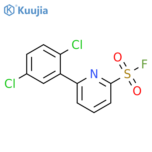 2-Pyridinesulfonyl fluoride, 6-(2,5-dichlorophenyl)- structure
