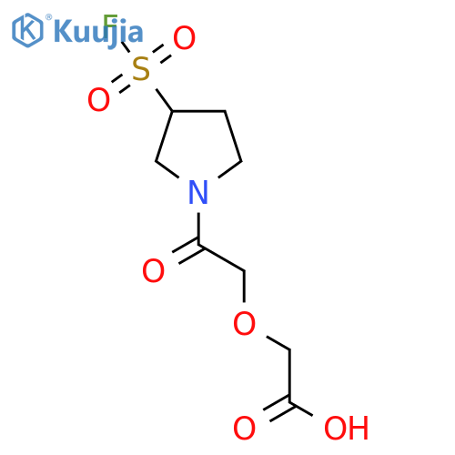 2-{2-3-(fluorosulfonyl)pyrrolidin-1-yl-2-oxoethoxy}acetic acid structure