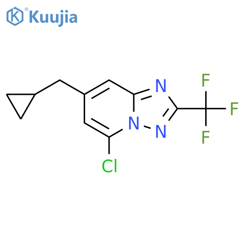 5-chloro-7-(cyclopropylmethyl)-2-(trifluoromethyl)-1,2,4triazolo1,5-apyridine structure
