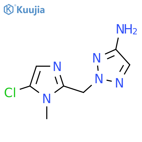 2-(5-chloro-1-methyl-1H-imidazol-2-yl)methyl-2H-1,2,3-triazol-4-amine structure