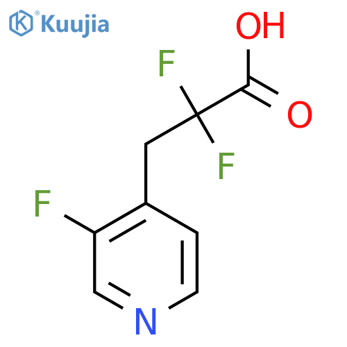2,2-Difluoro-3-(3-fluoropyridin-4-yl)propanoic acid structure
