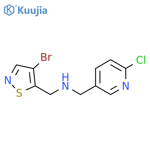 3-Pyridinemethanamine, N-[(4-bromo-5-isothiazolyl)methyl]-6-chloro- structure