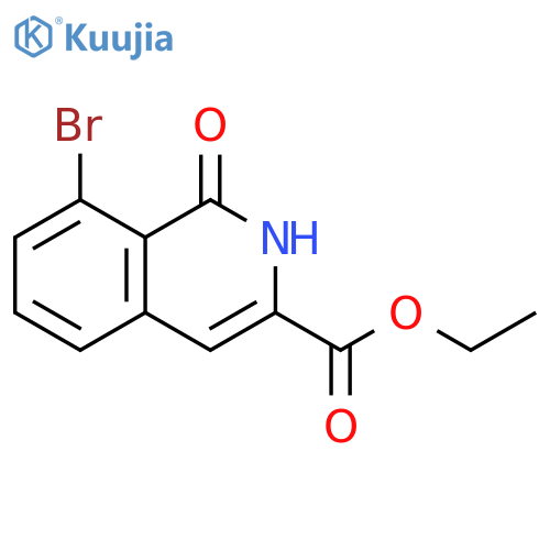 3-Isoquinolinecarboxylic acid, 8-bromo-1,2-dihydro-1-oxo-, ethyl ester structure