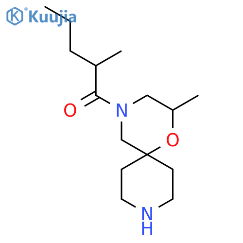2-Methyl-1-{2-methyl-1-oxa-4,9-diazaspiro[5.5]undecan-4-yl}pentan-1-one structure