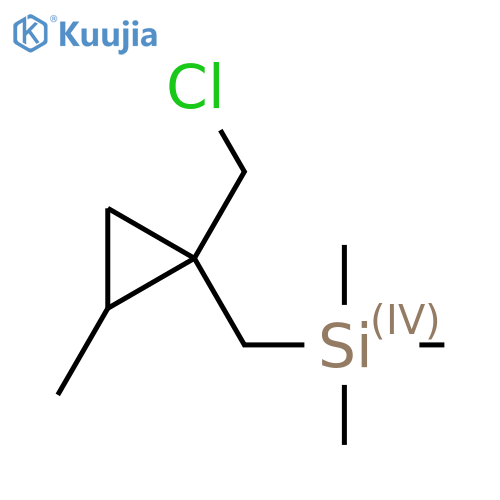{[1-(Chloromethyl)-2-methylcyclopropyl]methyl}trimethylsilane structure