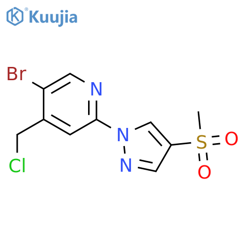 5-bromo-4-(chloromethyl)-2-(4-methanesulfonyl-1H-pyrazol-1-yl)pyridine structure